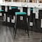 Flash Furniture 4PK Mint Poly Resin Seats for Stools & Chairs, 4PK 4-JJ-SEA-PL02-MINT-GG - alternate 7